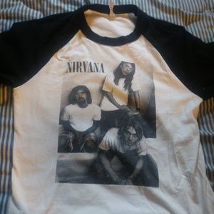 Nirvana Grunge Baseball Tee
